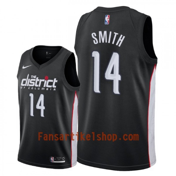 Washington Wizards Trikot Jason Smith 14 2018-19 Nike City Edition Schwarz Swingman - Herren